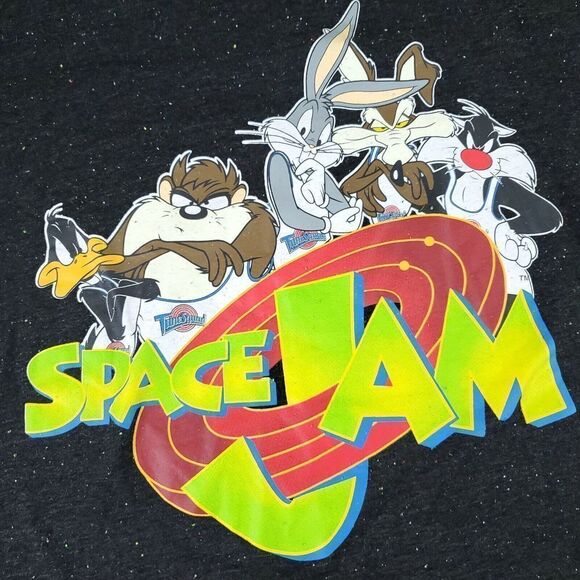 VTG 90S  SPACE JAM Shirt Mens Medium Bugs Bunny Looney Tunes Tune Squad Tee - Picture 3 of 7
